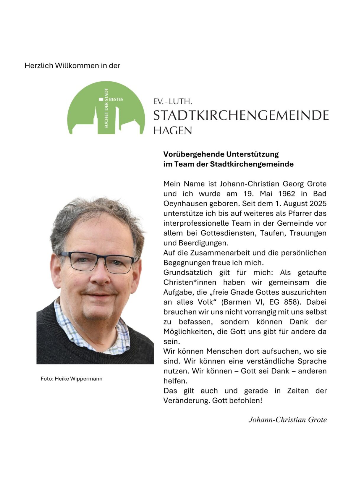 Neue Begegnungen….ein neues Gesicht….