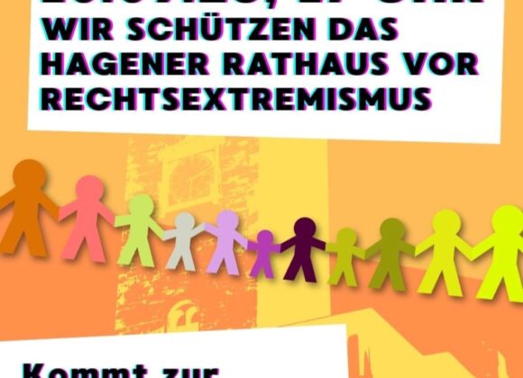 Eine Menschenkette für Demokratie…..