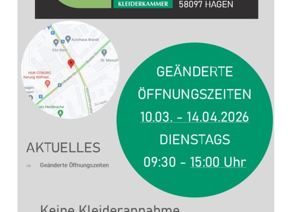 Aktuelles aus der Kleiderkammer