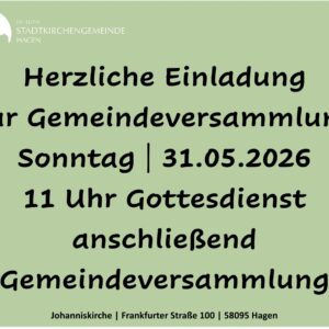 Gemeindeversammlung